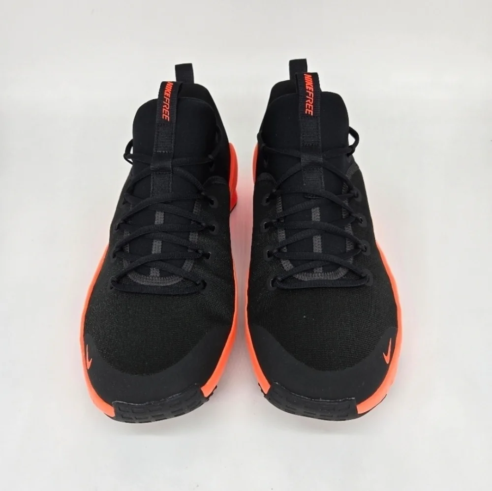 New Nike Free Metcon 6 'Black Hyper Orange' Men's Workout Shoes Size 10 - Picture 2 of 8